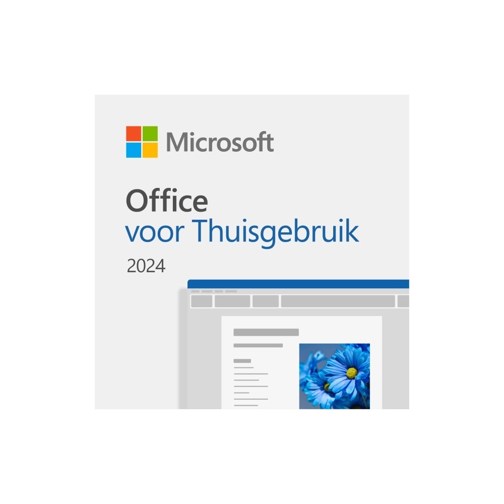 Microsoft Office 2024 Thuisgebruik en Studenten voor 1 PC