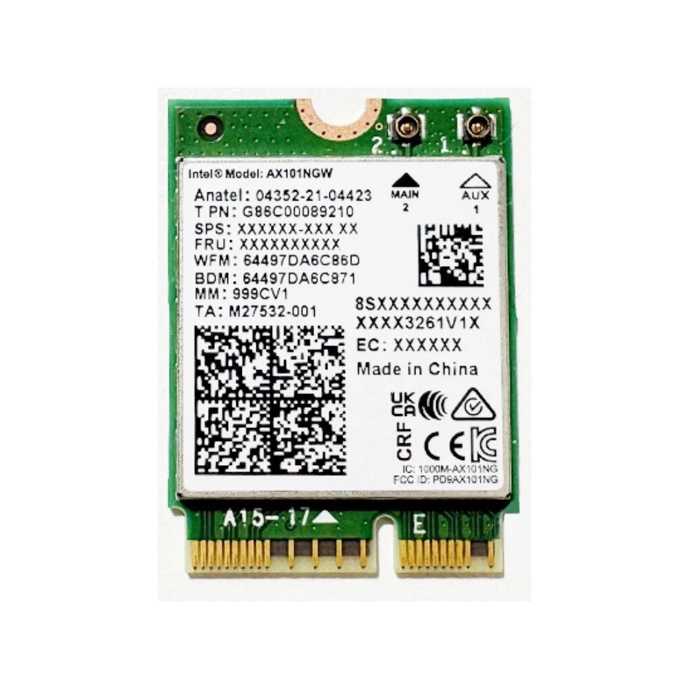 Intel Wi-Fi 6 en Bluetooth 5.2 AX101 AX101NGW