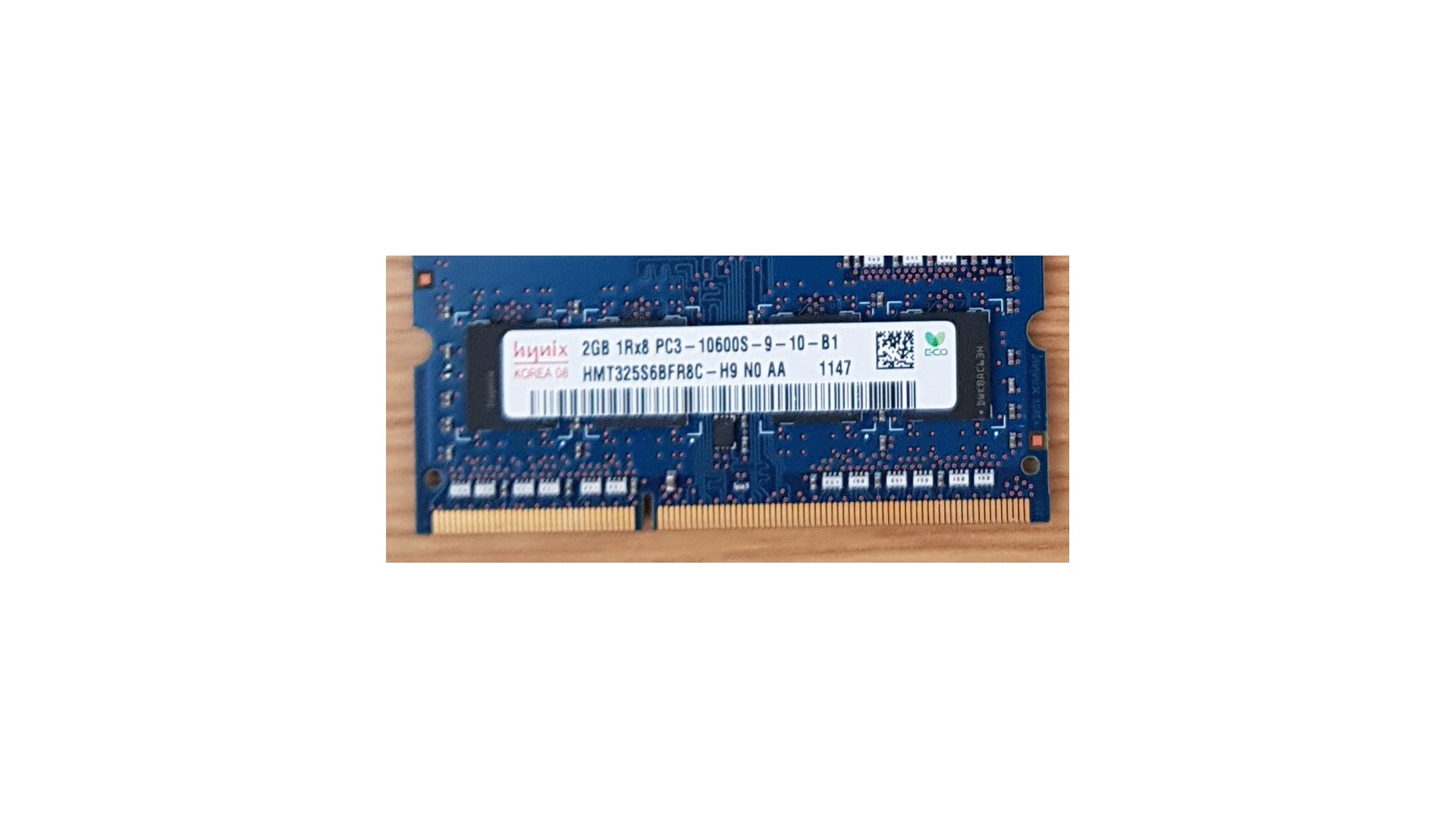 2GB DDR3 10600S 1333 SO-DIMM mixed