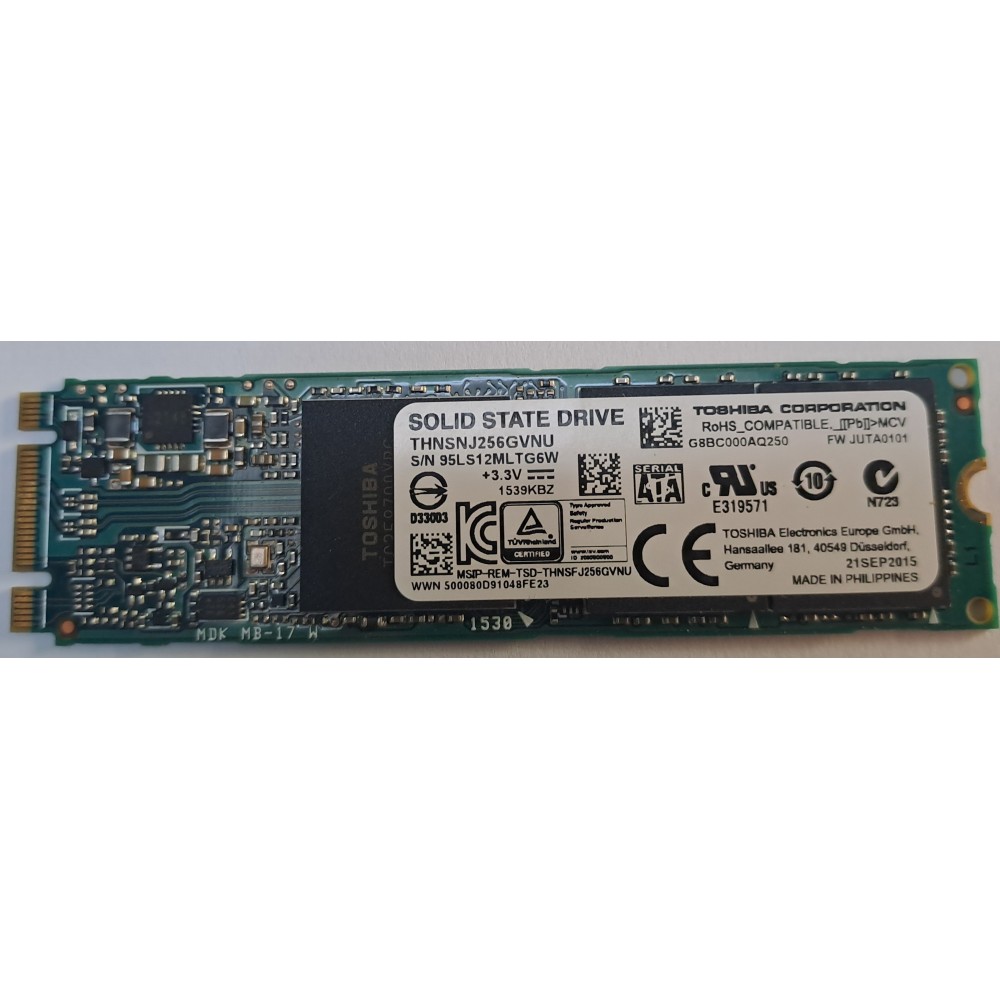 Toshiba THNSNJ256GVNU 256 GB M.2 Sata 2280 SSD