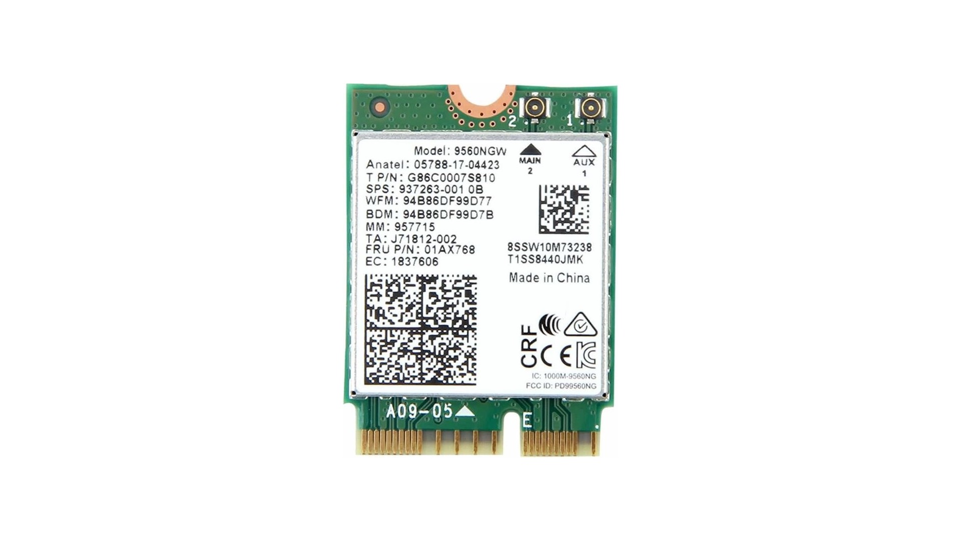 Intel 9560AC wireless Dual Band adapter