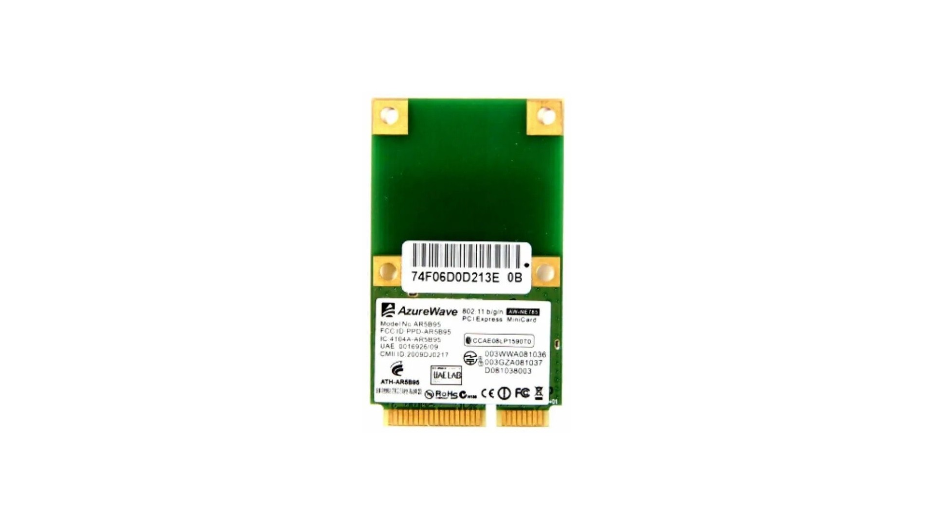 Azurewave AR5B95 WiFi card