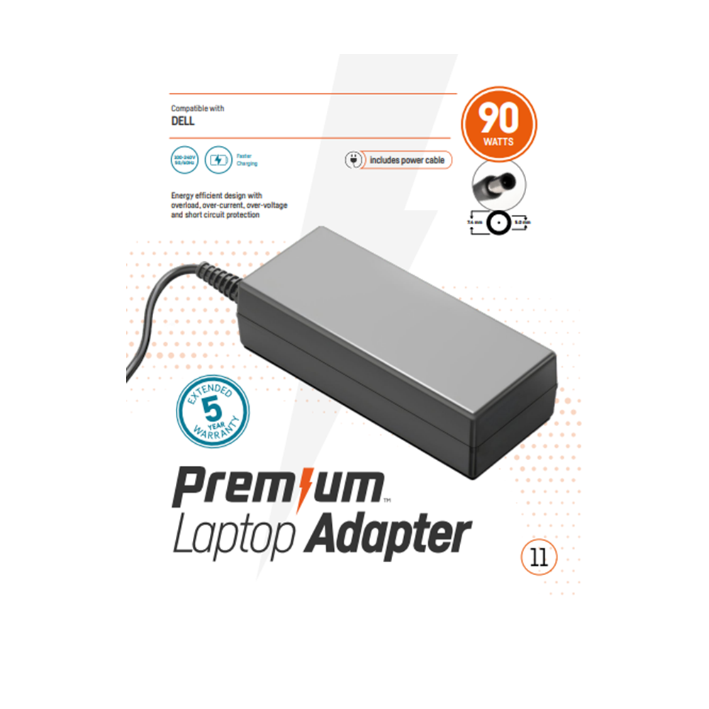 90 Watt Dell premium retail adapter 7,0 mm x 5,0 mm met 5 jaar garantie