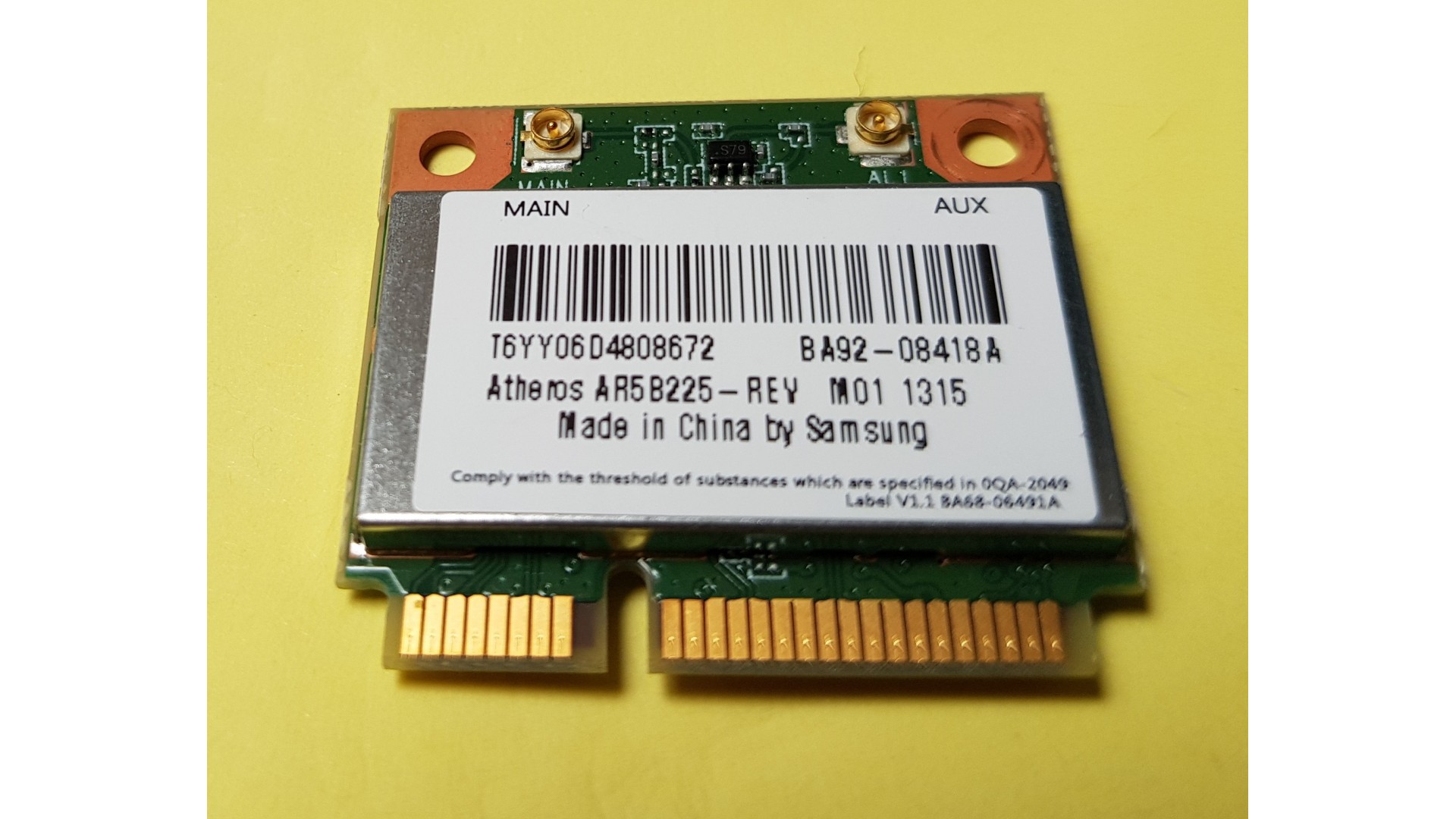 Atheros  AR5B225 WiFi en BT 4.0