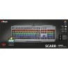 Trust GXT 877 Scarr Gaming Toetsenbord Mechanisch Verlicht Zwart Metallic