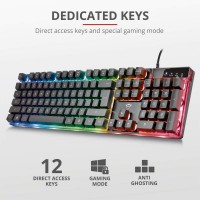 Trust GXT 835 Azor Gaming Toetsenbord zwart QWERTY verlicht