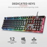 Trust GXT 835 Azor Gaming Toetsenbord zwart QWERTY verlicht