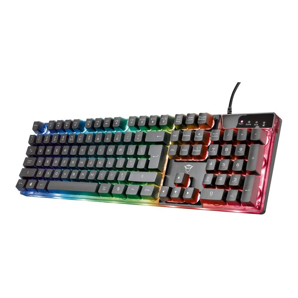 Trust GXT 835 Azor Gaming Toetsenbord zwart QWERTY verlicht