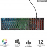 Trust GXT 835 Azor Gaming Toetsenbord zwart QWERTY verlicht