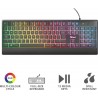 Trust Ziva Gaming Toetsenbord zwart QWERTY verlicht
