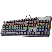 Trust GXT 865 Asta Gaming Toetsenbord Mechanisch Verlicht Zwart Metallic QWERTZ DE