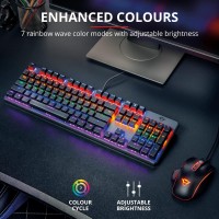 Trust GXT 865 Asta Gaming Toetsenbord Mechanisch Verlicht Zwart Metallic QWERTZ DE