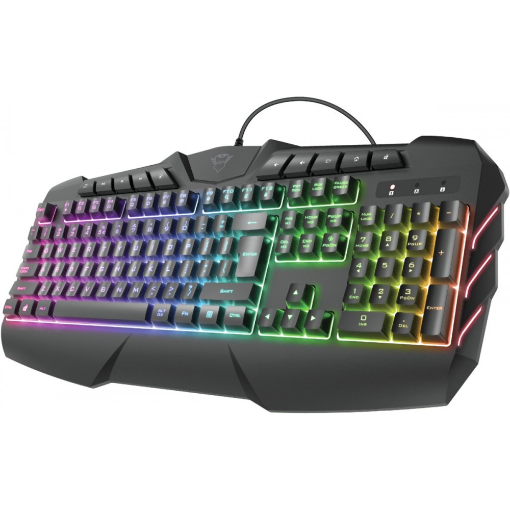 Trust GXT 881 Odyss Gaming toetsenbord Semi Mechanisch Verlicht Qwerty UK