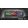 Trust GXT 856 Torac Gaming Toetsenbord zwart AZERTY BE verlicht