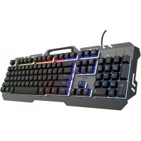 Trust GXT 853 ESCA metalen Gaming Toetsenbord Verlicht QWERTZ HU