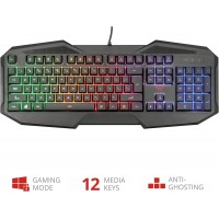 Trust GXT 830RW AVONN Gaming Toetsenbord zwart AZERTY FR verlicht