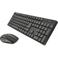 Trust  XIMO draadloos toetsenbord + muis, USB, zwart QWERTY ES
