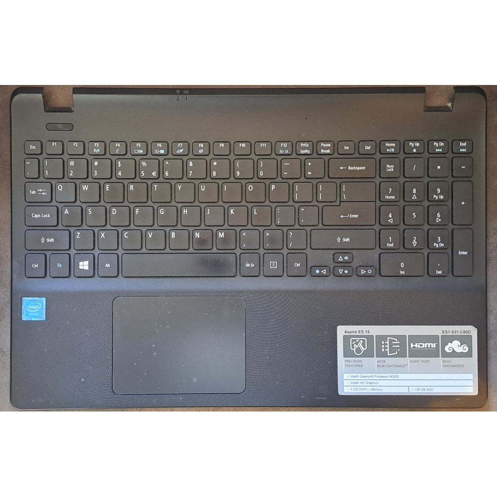 Top Case Palmrest voor Acer Aspire en Extensa Inclusief muis pad en keyboard.