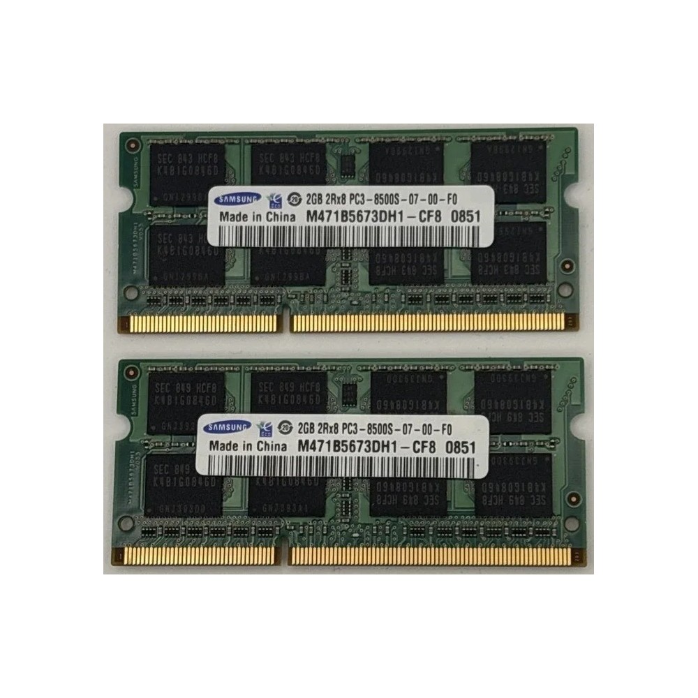 2GB DDR3 8500S 1066 SO-DIMM Mixed