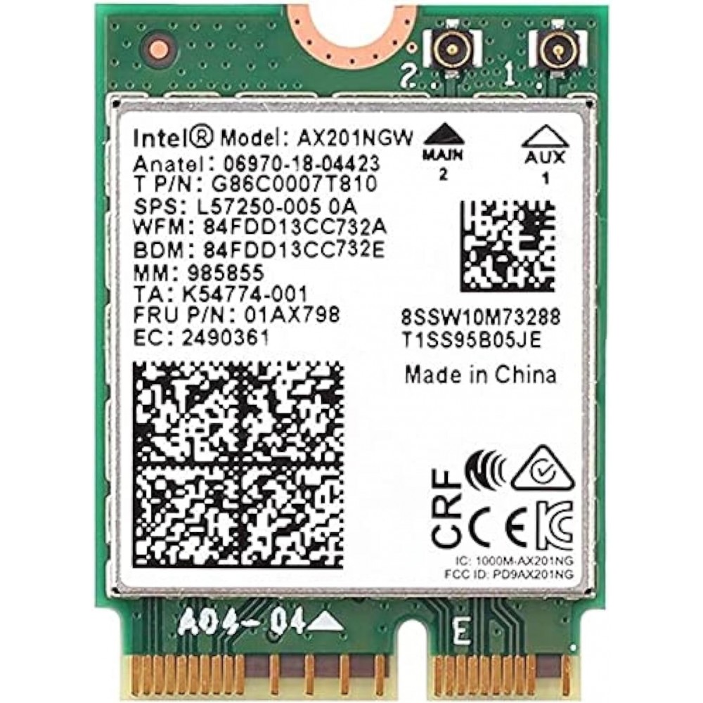 Intel Wi-Fi 6 AX201 (vPro) AX201NGW