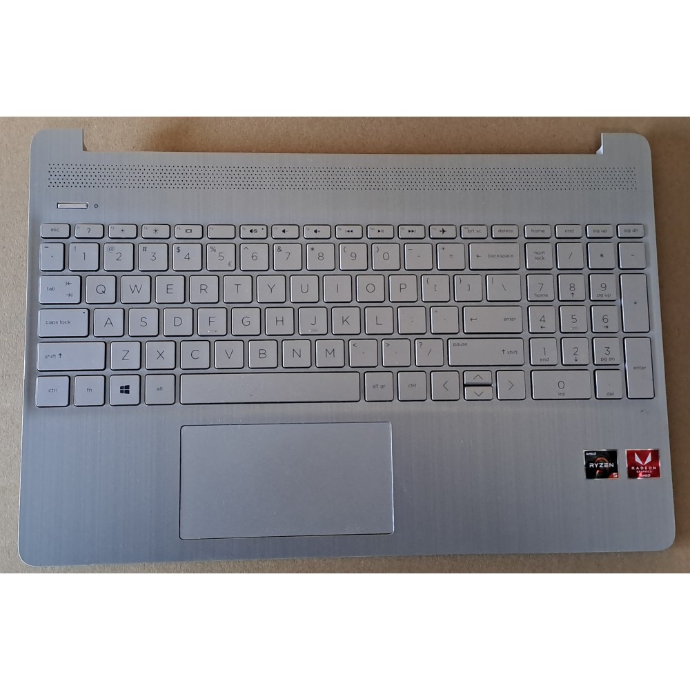 Top Case/Palmrest voor HP 15s-eq series Inclusief muis pad en keyboard.