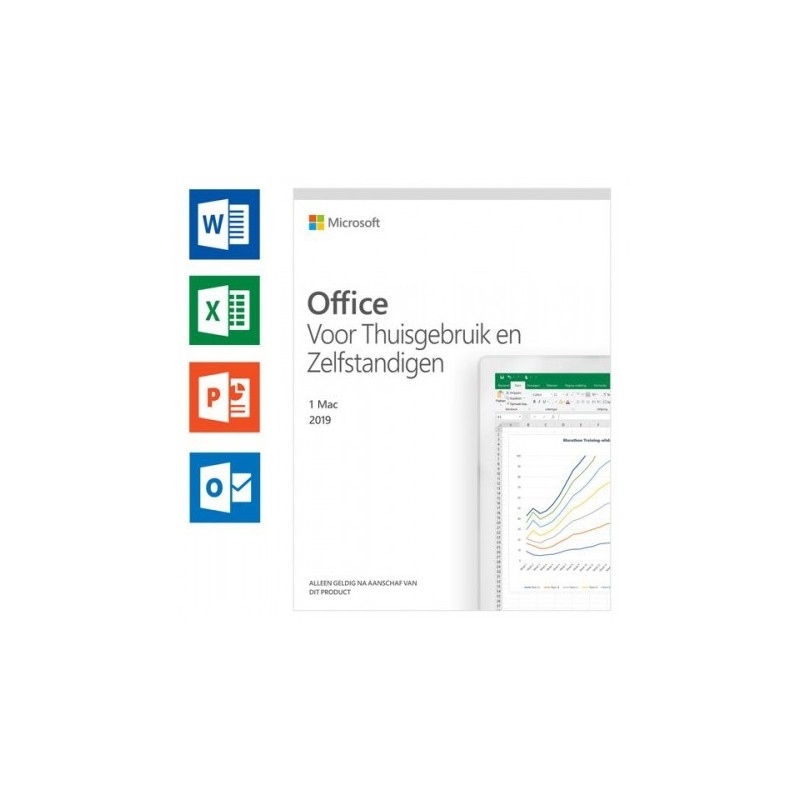 Microsoft Office 2019 Thuisgebruik en Zelfstandigen voor 1 MAC - Alle talen - Download