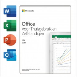Microsoft Office 2019 Thuisgebruik en Zelfstandigen voor 1 PC - Alle talen - Download