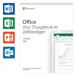 Office 2019 Thuisgebruik en Zelfstandigen voor 1 PC of 1 Mac