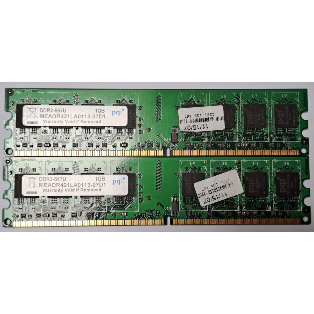 1GB PQ1 DDR2-667 PC2-5300U